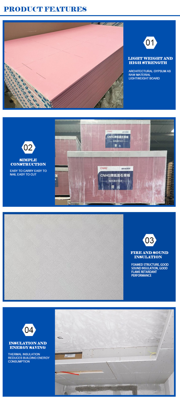 OEM Technical Support Gypsum Ceiling Board For Home Decoration