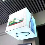 Outdoor Waterproof Shaped Screen Store Signboard Cube Advertising Screen Led