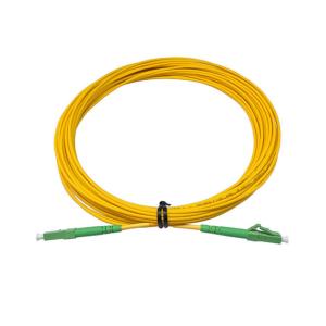 China CATV PVC LC APC To LC APC Patch Cord Simplex Single Mode Fiber 5m factory