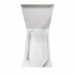 White Customized Gift Foldable box Ribbon paper hard cardboard gift boxes Flip