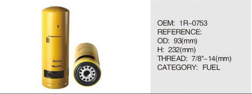 High Quality Diesel Engine Fuel Filter 1R-0753 For CATERPILLAR Truck Generator
