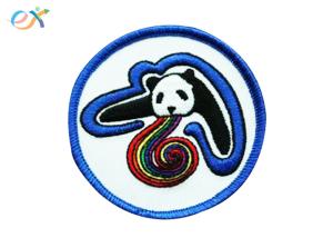 China Custom Badge Iron On Embroidered Patches , Personalized Iron On Patches factory