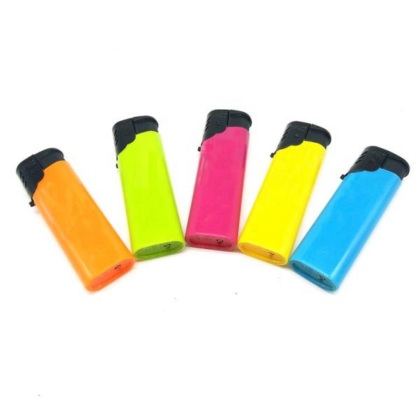 Colorful Plastic Windproof Cigarette Lighter Plastic With ISO9994