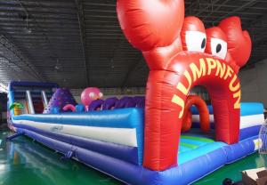China Colorful Commercial Outdoor Inflatable Obstacle Course For Toddler factory