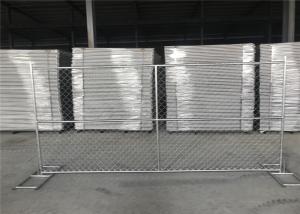 China 6x12 portable chain link fence tubing 42mmx16ga 1.6 thick cross brace hdg 366gram/SQM factory
