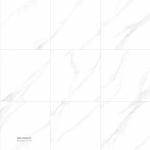 White Indoor Porcelain Tiles with 12mm Thickness and Scratch Resistance