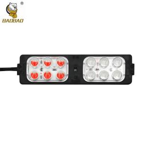 China 12V Plastic Red Blue Flashing Fancy Light Bar 12 Beads Module Lamp factory