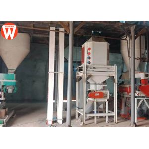 Hammer Mill Crushing 3T/H Poultry Pellet Feed Plant