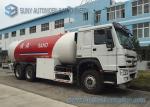 SINOTRUK HOWO 24m3 Bulk LPG Tank Trailer For Dispensing Cooking Gas