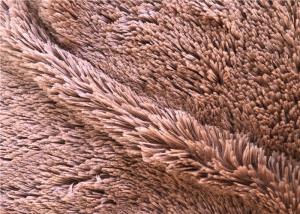 China 100% Polyester Spandex Long Pile PV Plush Fabric Knitting factory