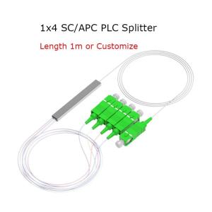 China 1x4 PLC Fiber Splitter Mini Module 900um SC/APC Singlemode factory