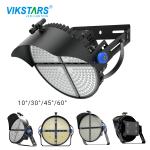 High Mast Led Stadium Light 400 800 1200w Black Aluminum Housing Case 170lm/W