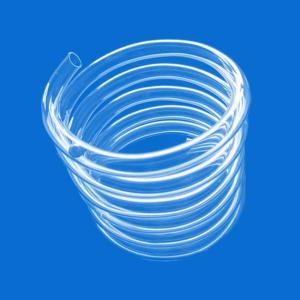 China Customizable Length Clear Fused Quartz Tubing 300mm Spiral factory