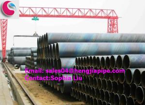 China EN10217 SSAW steel pipes factory