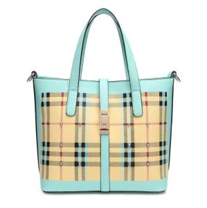 China 2016 spring new plaid pu bucket bag type shoulder bag Mobile Messenger factory