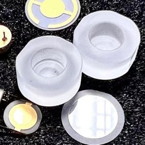 China Endcap Coated AT Quartz Blanks For Thickness Shear Mode Pressure Sensor factory