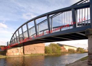 China Long Span Galvanized Surface Treatment Steel Truss Bridge Modern Structural Outlooking factory
