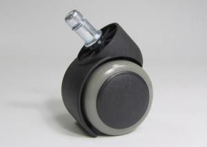 China big size caster double wheels ring stem furniture casters, black with grey 50mm (FC2911) factory