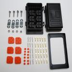 12V Auto Waterproof Fuse Relay Box Block Kit 6 Bosch Style Relay Holder 6 ATC