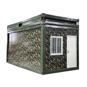 China Foldable Container Barracks Modular Design for Military Camp factory