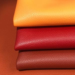 China Lychee Pattern Microfiber Leather For Car Seat Artificial Leather Soft 0.8mm factory