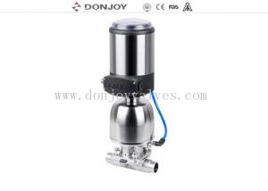 China 316L DONJOY Sanitary Diaphragm Valve Regulating Valve with ILTOP Positioner factory