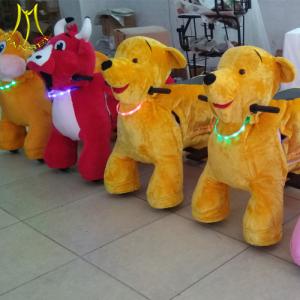 China Hansel shopping mall electric animal panda ride walking amusement animal bike factory