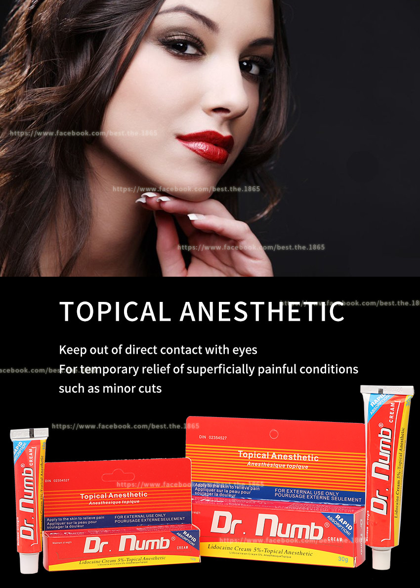 Non Oily Numb Anesthetic Cream Dr Numb 30g Lidocaine Cream For Lip Eyebrow Tattoo Laser Hair Removal