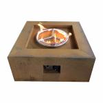 ISO9001 Patio Gas Fire Pit Table Corten Steel Propane Fire Pits Table