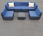 Modern Free combination Rattan Sofa Settee Table Chairs Sets UV And Waterproof
