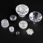 15mm Round PMMA Led Fiber Optical Lens 15 x 45degree , ROHS