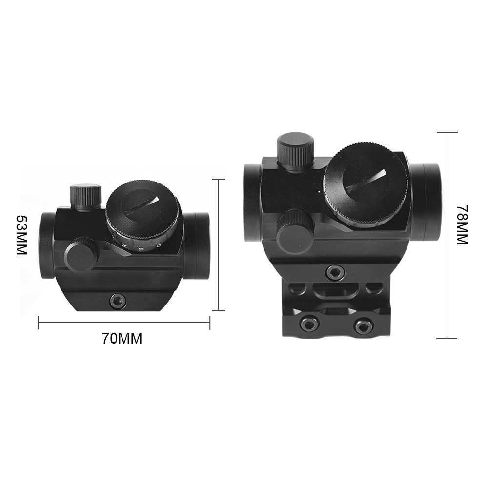 1x22mm Heighten Rail Holographic Red Dot Sights Telescope Riflescope T1 Micro Dot Sight