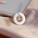 Stamping Punched 304 Stainless Steel Circle Disc Pendant