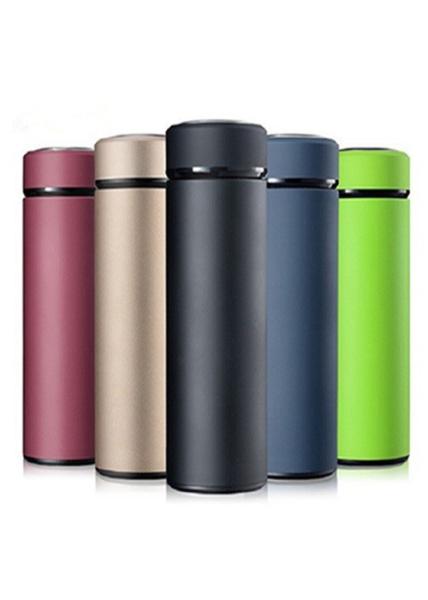 Thermal Soft Stainless Steel Vacuum Flask Mugs Cups Removable Filter Light