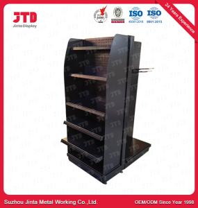 China Metal Supermarket Gondola Shop Shelves Black Color factory
