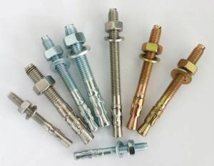 China Zinc Finish Carbon Steel Wedge Anchors for Automotive Manufacturing factory