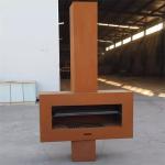 Freestanding Garden Metal Outdoor Fireplace Corten Steel Wood Burning Stove