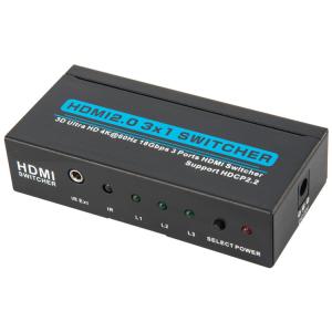 China Black 150*64*25mm 60Hz 4x1 4k Hdmi Switcher factory