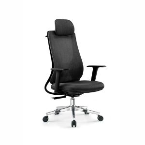 China Adjustable Headrest Ergonomic Office Chair with Stainless Steel Backrest and Free Shipping factory