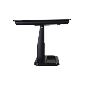 Adjustable Stand LED Cosmetic Mirror Black Casing Color With Cosmetic Organizer