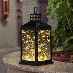 Glass 12.6 Inches 0.1W LED Solar Hanging Lights