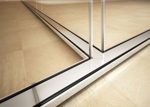 China 12mm+12mm double sound acoustic glass wall partition isolate noise wall full view factory