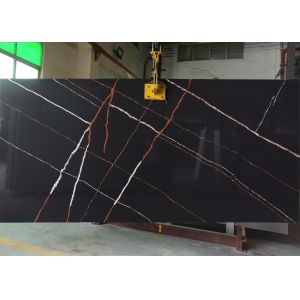 Custom Calacatta Godlen Quartz Slab Artificial Quartz Stone Strong Weather