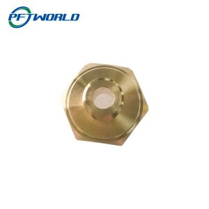 China Brass precision parts custom processing hexagonal nuts on sale