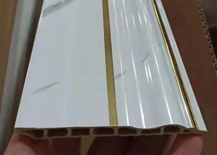 Waterproof PVC Skirting Board Covers Plastic Customization Length