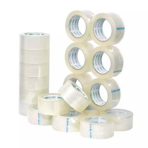 China No Bubble Box Sealing Carton Bopp Sealing Tape Transparent Clear Adhesive Tape With Logo factory