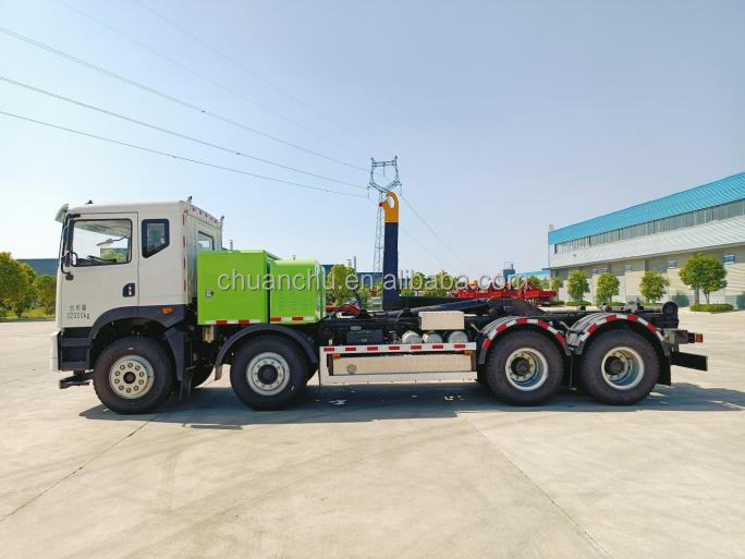 Pure Electric Detachable Hook Arm Garbage Truck The Eco Friendly Solution for Waste Collection