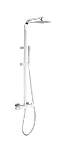 China Adjustable Handheld Sprayer Square Shower Head Set Bathroom Shower Fixtures factory