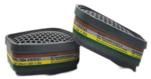 China Multi Gas Cartridge Filter Respirator Accessories For Organic Inorganic Gas factory