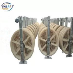 China Large Diameter 916x110mm Single Nylon Conductor Bundle Pulley Transmission Line Tool factory